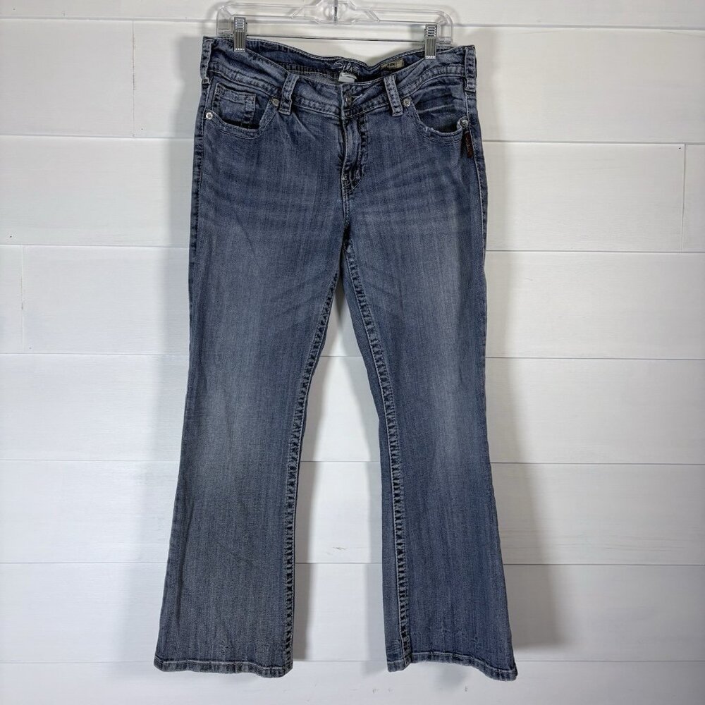 Silver Suki‎ Bootcut Women’s Jeans SZ 33x30(Actual 34x28) Medium Wash